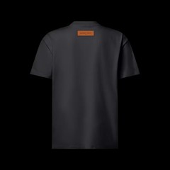 Louis Vuitton T-Shirt Embosed LV T-Shirt Size M Round Neck Inside Out Label