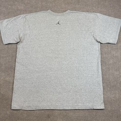 Vintage 2001 NIKE AIR JORDAN 1 WINGS CO.JP JAPAN METALLIC SILVER GRAY T SHIRT L
