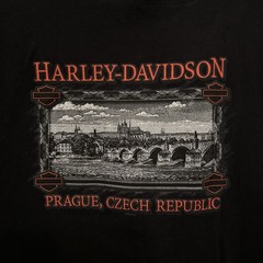 Harley Davidson XL 100 Years T-shirt Prague Czech Republic 100% Cotton USA Made