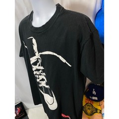 Converse Chuck Taylor Black Shirt Mens Size XL Vintage Hightop Heavy Ink 1994