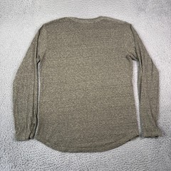 Goodlife Shirt Mens L Green Long Sleeve Crew Neck Tri Blend Soft USA Curve Hem