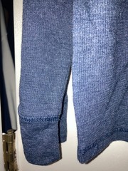 Hanes Mens Navy Blue Crewneck Thermal Long Sleeve Shirt Size 2X (50-52) NWT