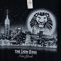 Disneys The Lion King New York Black Graphic T-Shirt Broadway Size M