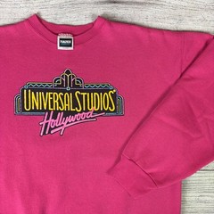 Vintage 1990s Universal Studios Hollywood Pink Crewneck size Men’s XL