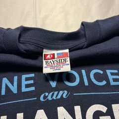 2008 Barack Obama Presidential Campaign T Shirt Mens L One Voice Double Sided