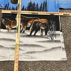 Vintage Wolf T shirt Size M 90s All Over Print Nature – Pre-owned