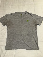 John Deere Tractors & Plows Logo Evolution T-Shirt Men’s Large