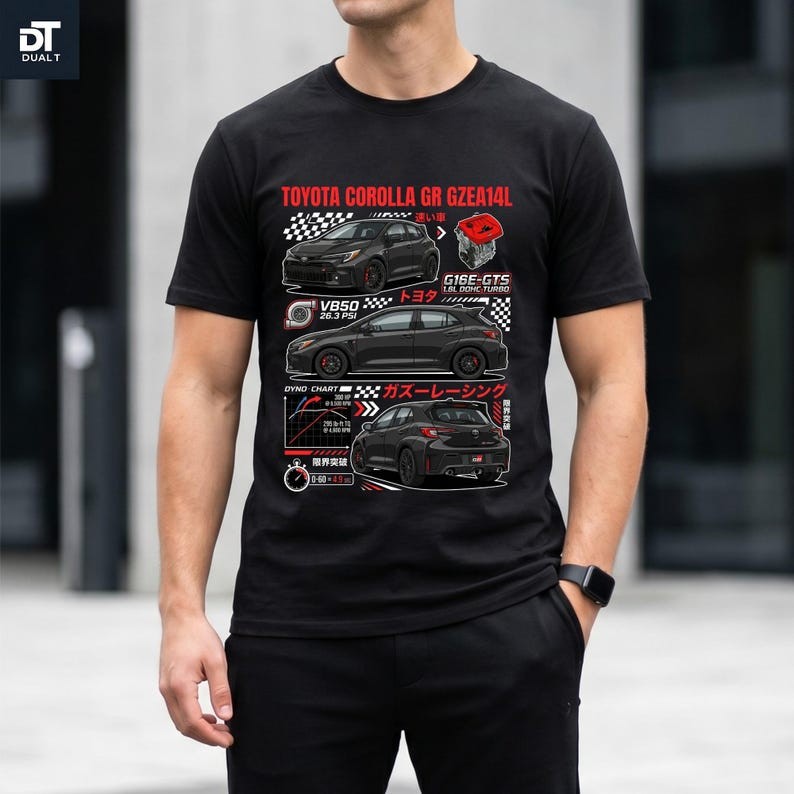 Toyota Corolla GR GZE14 JDM Streetwear Unisex Softstyle graphic T-Shirt