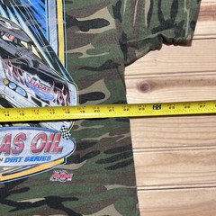 Lucas Oil Dirt Track Outlaw Late Model Dirt Track Racing Shirt Camo Size Large