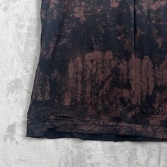 Vintage Affliction T-Shirt Mens XL Brown Felt Wings Cross Los Angeles Grunge Y2K