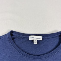 Peter Millar Shirt Mens XL Blue Seaside Summer Soft Pocket Tee Stretch Crew Neck