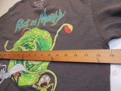 Rick and Morty Adult Swim Tee Unisex Medium Gray Graphic Cartoon Ripple Junction