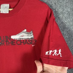 Vintage Nike Shirt Mens Large Red 90s Air Max Sneaker Quote Shoe Promo Skate