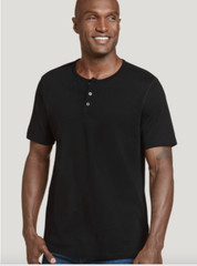JOCKEY Mens Cotton Signature Henley S/S T-SHIRT M L XL (3 Colors) #21224 NWT