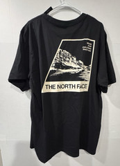 The North Face Evo Retro NSE SS Tee XL Black Mountain Graphic T-Shirt NWT