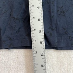 TravisMathew Shirt Mens Medium Blue Allover Marble Logo Graphic Tee Casual