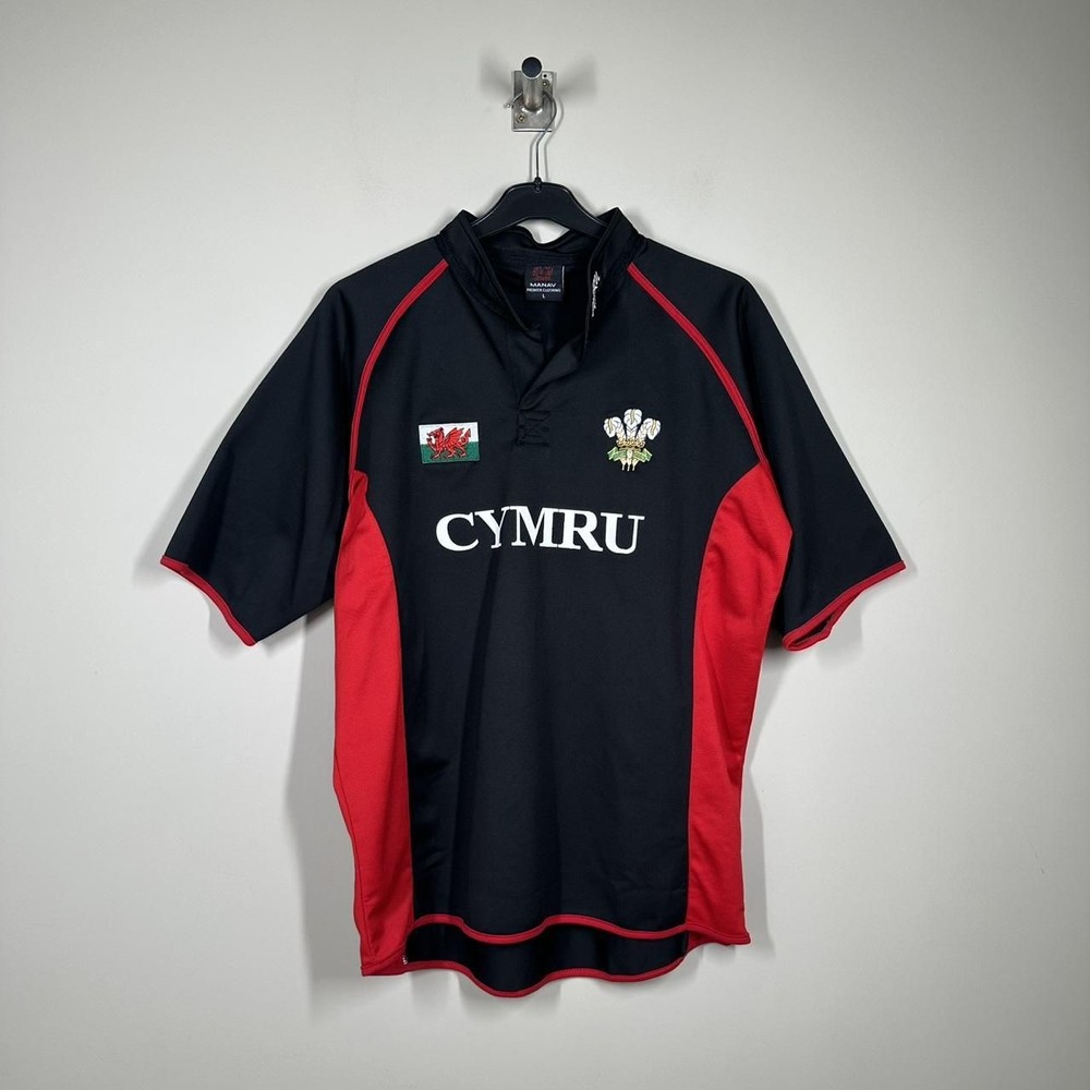 Men’s Manav Wales Cymru Rugby Shirt Size L