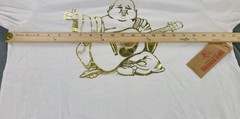 True Religion Men’s White Shine Buddha SS Crew Neck Tee Size Large New With Tags