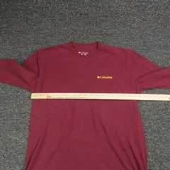 Columbia Shirt Mens Size Large Red Maroon Long Sleeve Casual Outdoors