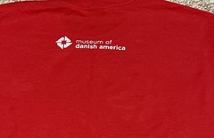Let’s Hygge Simple Design Red T-Shirt L Danish Cotton Poly blend Museum Denmark