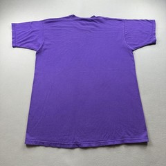 Vintage Purple T-Shirt Mens Large Pro Player Blank Sportswear Short Sleeve 90s
