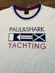 Paul & Shark Yachting T Shirt S Made In Italy White Embroidered Logo Nautical