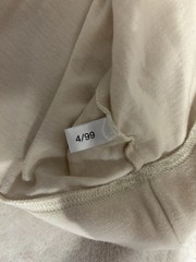 Vintage 1990s Adidas Shirt Size M 1999 Cream Stripes Medium Rare V Neck