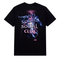 🔥Anti Social Social Club Bolt From The Blue T-shirt Black S/M/L/XL/XXL