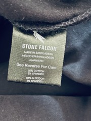 STONE FALCON HENLEY NECK BRND NEW $69 SHORT SLEEVE COTTON JUNIOR XL NAVY T-SHIRT