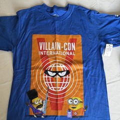 Universal Despicable Me Minions Men’s S Cotton Crew Neck Graphic Tee Blue