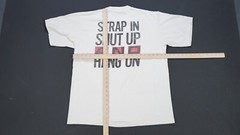 Rare VTG Accurate Graphic Industries Strap In Shut Up and Hang On T Shirt 90s XL