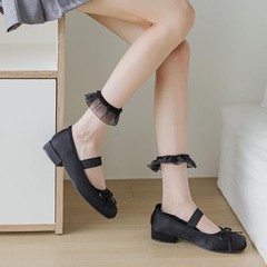 Lace Ruffle Socks for Women Girls Cute Sheer Nylon Ankle Mesh Socks Ultra Thi…