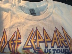 Def Leppard Pyromania USA Tour 1983 Men’s Medium Gilden T-Shirt Beige