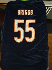 Reebok Chicago Bears Jersey Mens XXL Navy Blue Excellent Lance Briggs 55 NFL