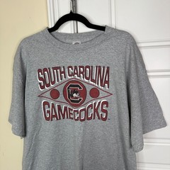 Vintage South Carolina Gamecocks T-Shirt Mens XL Grey NCAA Collegiate 90s Y2K