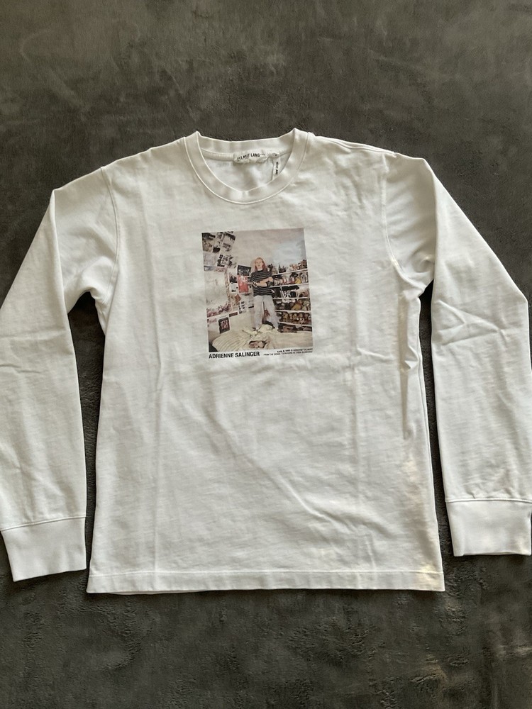Helmut Lang The Artist Series Adrienne Salinger Mens S White Long Sleeve Tee