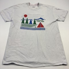 Vintage Stedman Shirt Mens XL Gray Ludington State Park Camping Graphic Tee USA