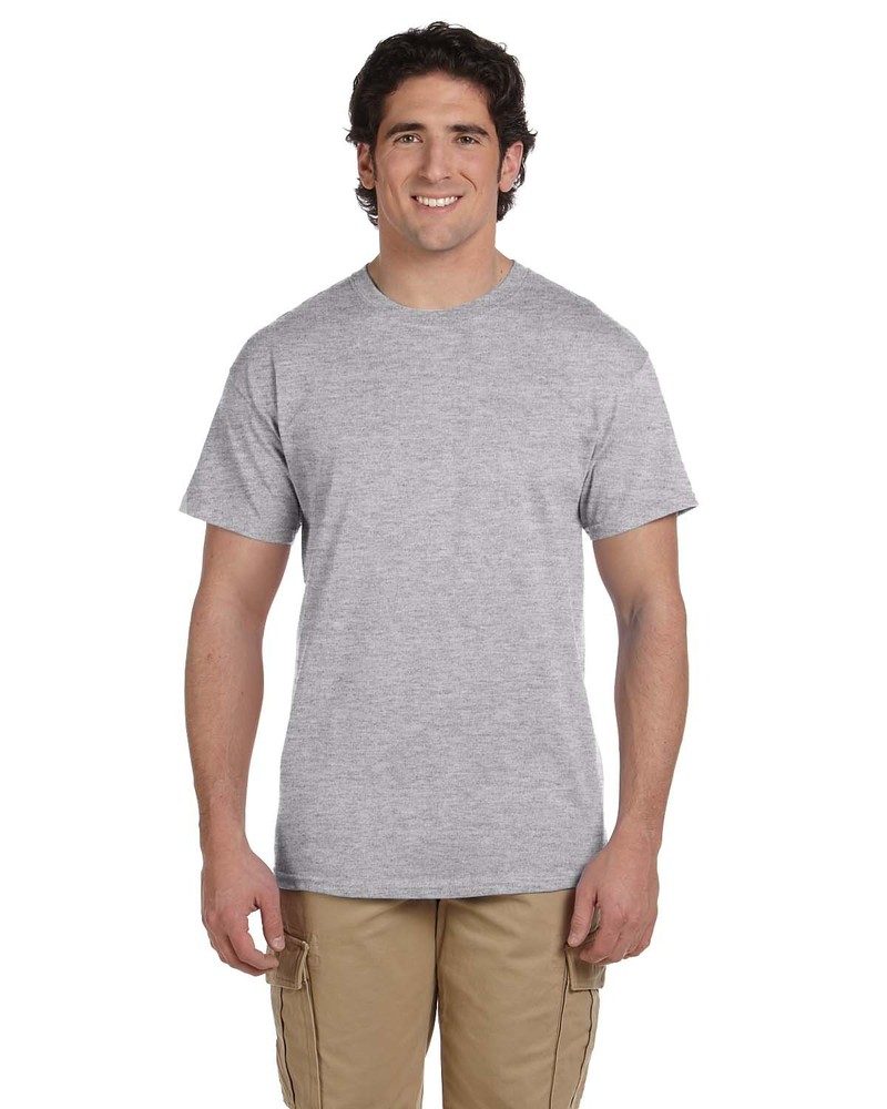 Hanes 5250T Sport Oxford Small T-shirt Grey Cotton Blend Gray Gris G3 camisa