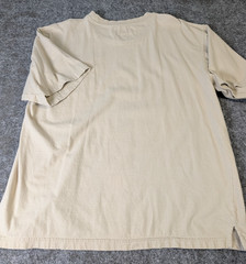 Joe Marlin Unwind T-Shirt Men’s XL Beige Chest Pocket 100% Cotton Short Sleeve
