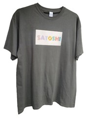 Satoshi Bitcoin T-Shirt Dark Grey – BTC Cryptocurrency Satoshi Nakamoto – New