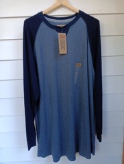 🥀THE FOUNDRY SUPPLY CO. Big & Tall Mens Crew Neck Gray/Black T- Shirt 2XL NEW