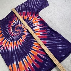 Vintage Sundog Shirt Mens Large Purple Spiral Tie Dye Psychedelic Made USA 90s
