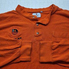 Tyndale Flame Resistant Shirt Mens 2XL Henley Orange HRC1 Long Sleeve Work