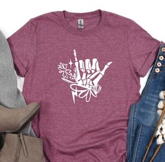 Homebody Shirt, Skeleton Tee, Skull Floral T-Shirt, Gift Shirt, Gift for her
