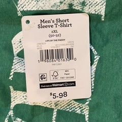 Way To Celebrate St. Patricks Day Mens Life Of The Paddy Tee 2XL 50-52 New Green