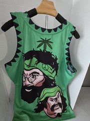 Cheech & Chong Men’s Headgear Classics Premium Embroidered Basketball Jersey