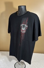 Hot Leathers Lone Wolf No Club Biker 2 Sided Shirt Men’s Size L