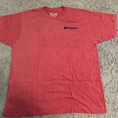 New! Costa Del Mar T-Shirt Mens X-Large Red Heathered Short Sleeve Graphic Tee