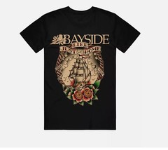 Bayside band black Unisex T-shirt short sleeve All sizes