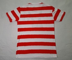 Where’s Waldo? Red & White Striped Cotton Blend T-shirt Size M Costume